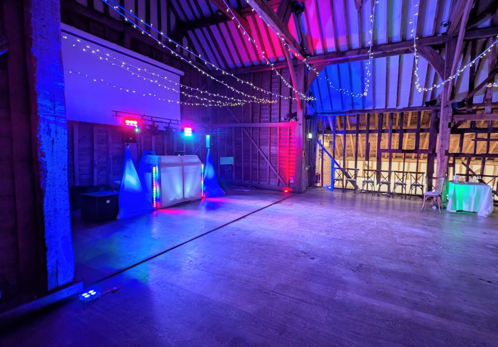 PXL_20251129_000325152~2 Barn DJ Setup